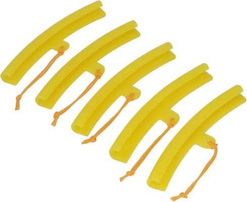 Wheel Changing Rim Protector Strong Elasticity Universal Durable Reusable Polyurethane Tire Changing Rim Guard Saver for Motorcycle Bike 5pcs Yellow (20cm/7.87in) in Saudi Arabia