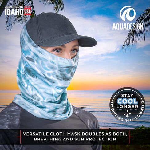 Adjustable Drawstring Neck Gaiter Face Mask All-Season Cover Women in Kuwait