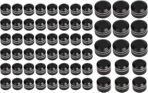 63 pcs Aluminum Chrome Engine Bolt Topper Cover Caps Kits Fit for Harley Softail Twin Cam Night Train Fat Boy FLSTF FXST FXSTB 2000-2006 in Saudi Arabia