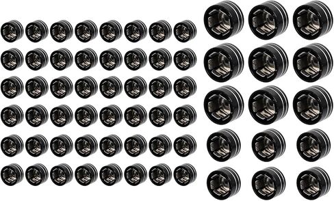 63 pcs Aluminum Chrome Engine Bolt Topper Cover Caps Kits Fit for Harley Softail Twin Cam Night Train Fat Boy FLSTF FXST FXSTB 2000-2006 in Saudi Arabia