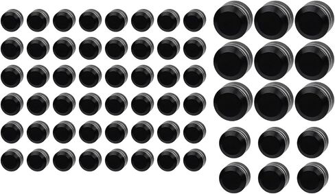 63 pcs Aluminum Chrome Engine Bolt Topper Cover Caps Kits Fit for Harley Softail Twin Cam Night Train Fat Boy FLSTF FXST FXSTB 2000-2006 in Saudi Arabia