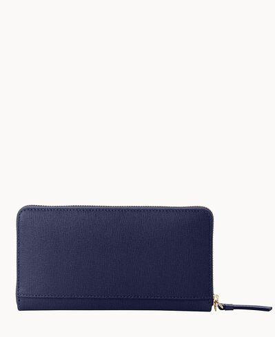 Dooney & Bourke Handbag, Saffiano Large Zip Around Wristlet in Saudi Arabia