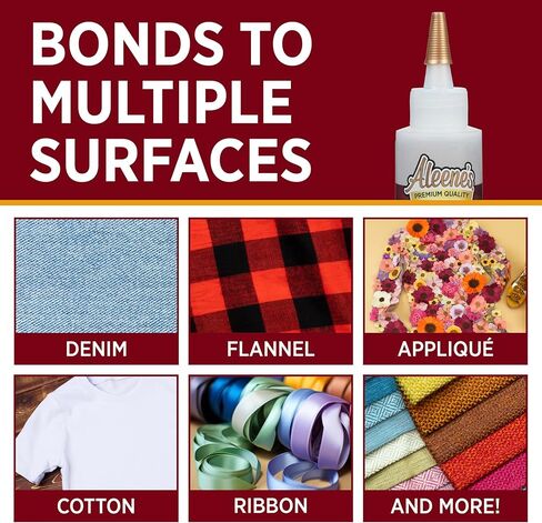 Aleene's Quick Dry Fusion Fabric Adhesive, 1 Fl Oz-3 Pack, Clear in Kuwait