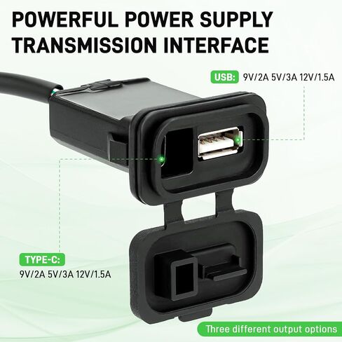 شحنة سريعة للدراجة النارية ، محول واجهة نقل USB Type-C ، شاحن سريع 3.0 شاحن لـ CFMOTO 450SR 450NK 450SR-S 800NK NK800 250SR SR250 300SS SPORT in Kuwait