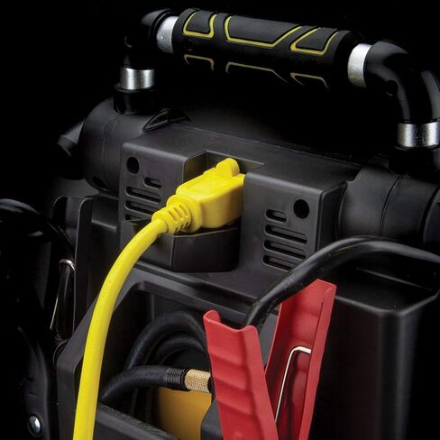 Stanlety J5C09D 1200 Peak Amp Automotive Jump Starter ، Portable Power - 2.1a/10W USB Port ، 120 PSI Air Compressor in Kuwait