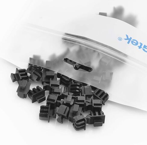 أغطية غبار QSFP+، أغطية غبار من الألياف الضوئية/واقي منفذ، غطاء/مقابس مضادة للغبار لوحدة إرسال واستقبال QSFP+/محول/بطاقات الشبكة/جهاز التوجيه/محولات الوسائط/محاور، PVC، 50 قطعة in Kuwait