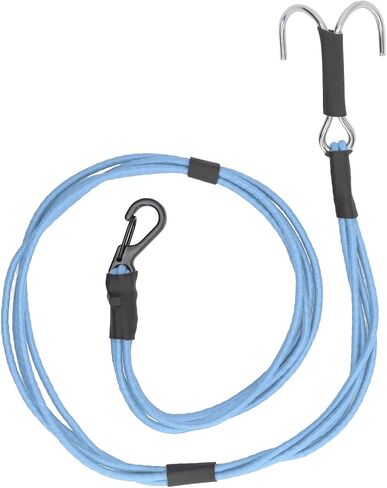 Keenso RC Crawler Durable Winch Strap with Stainless Steel Hooks for 1/10 1/8 RC Car, Reliable Towing Rope for Rescue Operations (Blue) in Saudi Arabia