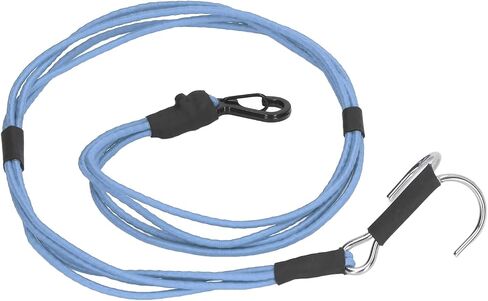 Keenso RC Crawler Durable Winch Strap with Stainless Steel Hooks for 1/10 1/8 RC Car, Reliable Towing Rope for Rescue Operations (Blue) in Saudi Arabia