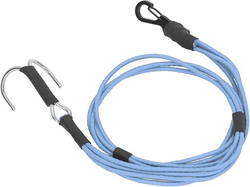 Keenso RC Crawler Durable Winch Strap with Stainless Steel Hooks for 1/10 1/8 RC Car, Reliable Towing Rope for Rescue Operations (Blue) in Saudi Arabia