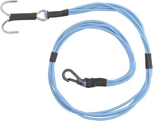 Keenso RC Crawler Durable Winch Strap with Stainless Steel Hooks for 1/10 1/8 RC Car, Reliable Towing Rope for Rescue Operations (Blue) in Saudi Arabia
