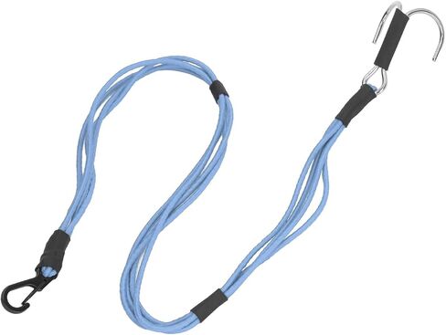 Keenso RC Crawler Durable Winch Strap with Stainless Steel Hooks for 1/10 1/8 RC Car, Reliable Towing Rope for Rescue Operations (Blue) in Saudi Arabia