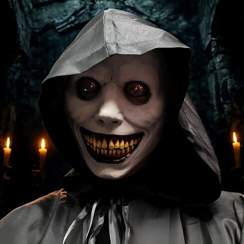 Scary Halloween Mask - Realistic Natural Latex Creepy Horror Mask with Eye for Adult Halloween Cosplay Costumes in Kuwait