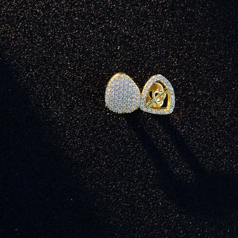 18K الذهب مطلي بالهيب هوب 2 أسنان Grillz تظهر الراب في شارع أسنان واحد مناسبة للرجال والنساء هدايا الهدايا الشوايات اليومية ارتداء in Kuwait