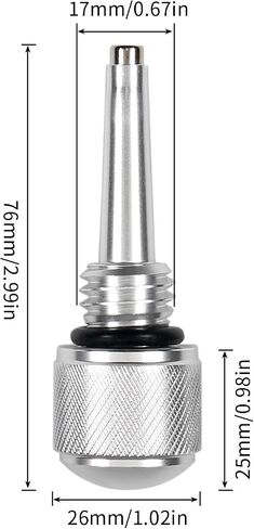 Magnetic Oil Dipstick for Small Inverter Generators Compatible with Wen 55201, Yamaha, Predator 2000, Westinghouse, Champion, Ai Power,Premium Aluminum with O Ring, Sleek Silver (1 Pcs) in Saudi Arabia