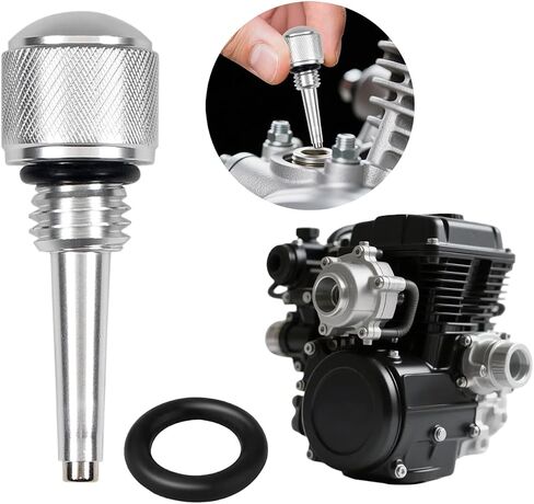 Magnetic Oil Dipstick for Small Inverter Generators Compatible with Wen 55201, Yamaha, Predator 2000, Westinghouse, Champion, Ai Power,Premium Aluminum with O Ring, Sleek Silver (1 Pcs) in Saudi Arabia