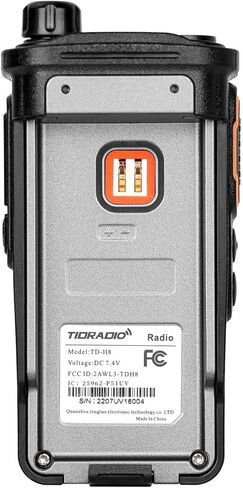 (الجيل الثاني) TIDRADIO TD-H8 GMRS راديو ثنائي الاتجاه طويل المدى مع بطارية USB-C 2500 مللي أمبير في الساعة، قابلة للبرمجة عبر التطبيق، 155 رمز خصوصية، جهاز استقبال ومسح ثنائي النطاق، SOS، DTMF، وتنبيهات الطقس NOAA (حزمة واحدة) in Kuwait