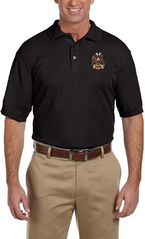 32nd Degree Embroidered Masonic Men's Polo Shirt in Saudi Arabia