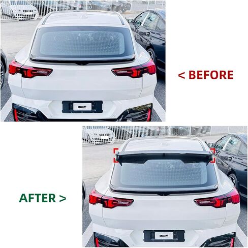Compatible for BMW X2 U10 2023-2024 Car Roof Spoiler Rear Trunk Spoiler Rear Top Wings ABS Body Kits Cars Modification Parts(Glossy Black) in Saudi Arabia