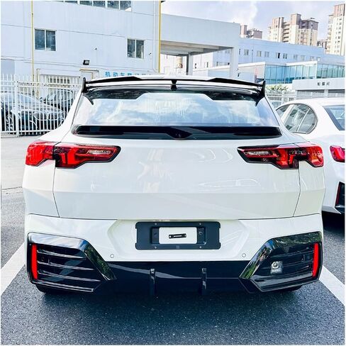 Compatible for BMW X2 U10 2023-2024 Car Roof Spoiler Rear Trunk Spoiler Rear Top Wings ABS Body Kits Cars Modification Parts(Glossy Black) in Saudi Arabia
