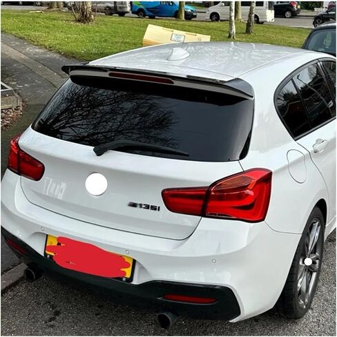 Car Tail Wings Fixed Wind Spoiler Rear Wing Auto Decoration Accessory Compatible For BMW 1 Series F20 F21 116i 120i 118i M135i 2011-2018(Gloss Black) in Kuwait