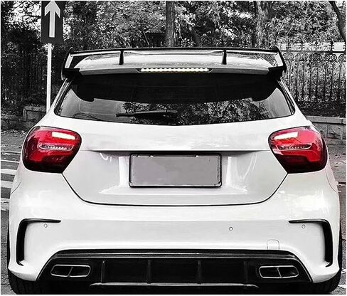 Compatible for Benz A-Class W176 W177 A180 A200 A220 A250 A260 AMG A45 2013-2022 Rear Roof Trunk Spoiler Wings Car Accessories(W177 Glossy Black) in Saudi Arabia