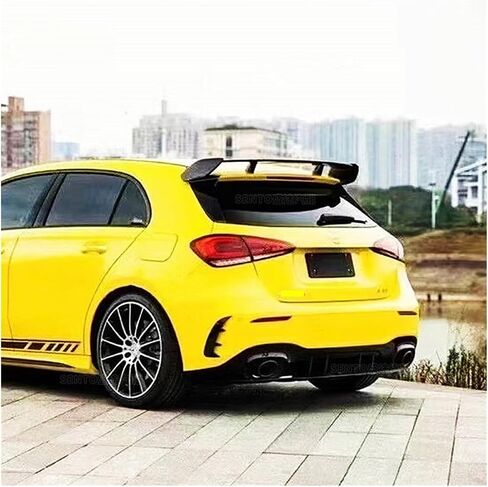Compatible for Benz A-Class W176 W177 A180 A200 A220 A250 A260 AMG A45 2013-2022 Rear Roof Trunk Spoiler Wings Car Accessories(W177 Glossy Black) in Saudi Arabia