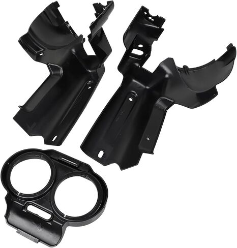 غلاف مقياس الدراجات النارية غلاف Nacelle Speedo Fairing الحدود تقليم الإسكان ملاءمة لهارلي رود Glide Fltr 1998-2013 ، زاوية/لمعان أسود in Kuwait