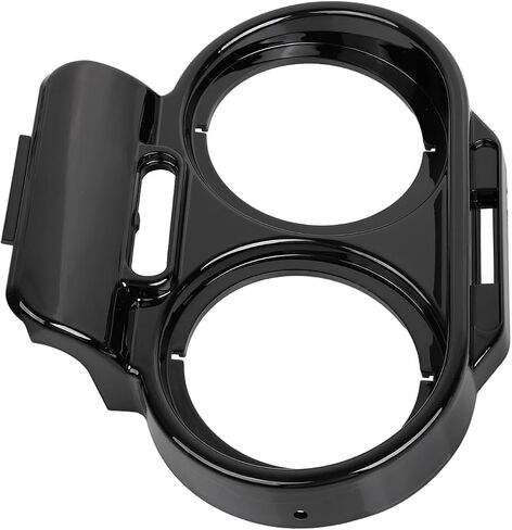 غلاف مقياس الدراجات النارية غلاف Nacelle Speedo Fairing الحدود تقليم الإسكان ملاءمة لهارلي رود Glide Fltr 1998-2013 ، زاوية/لمعان أسود in Kuwait