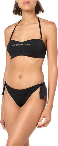 Emporio Armani Women's Standard Band & Bow Brazilian Studs Bikini Set in Saudi Arabia