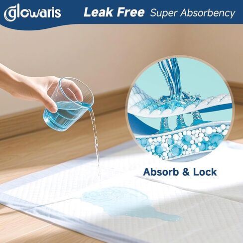 50 Count 30" x 36" XXL Disposable Underpads, Super Absorbent Leakproof Quick Drying, Baby Puppy & Adults Bed Pads Disposable Adult, Dog Pee Pads Extra Large, Incontinence Bed Pads in Saudi Arabia