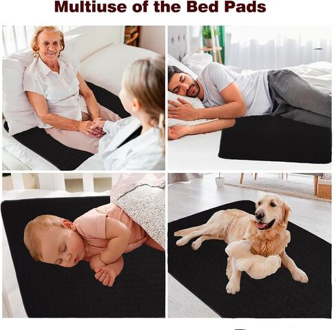 Waterproof Chair Pads for Incontinence Absorbent Seat Protector Pads for Adults Chucks Pads Washable Chair Protector Pads for Chairs Bed Adults, Elderly, Kids & Pets Gray 21"X22"4 Pack in Kuwait