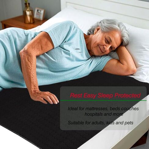 Waterproof Chair Pads for Incontinence Absorbent Seat Protector Pads for Adults Chucks Pads Washable Chair Protector Pads for Chairs Bed Adults, Elderly, Kids & Pets Gray 21"X22"4 Pack in Kuwait