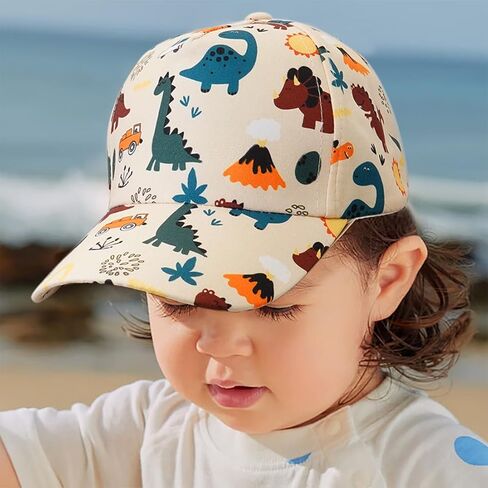 Kids Baseball Cap Toddler Sun Hats Adjustable Summer Hat for Boys Girls 2-4Years in Kuwait
