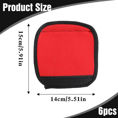 6Pcs Luggage Handle Wrap, Bright Suitcase Identifiers, Travel Accessories for Suitcase Luggage Makers Covers Wraps in Saudi Arabia