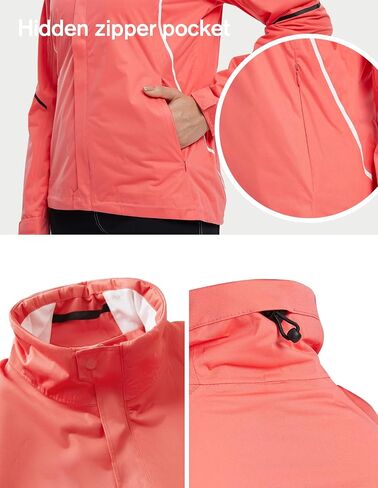 fit space Women's HydroLite Golf Jacket Waterproof 20K Rain Jacket Lightweight Stretch for Outdoor Activities in Saudi Arabia