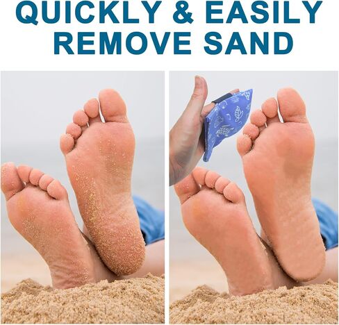 Beach Sand Remover Bag | Baby Powder Beach Sand Remover|Gentle, Skin-Friendly, Talc-Free | Natural Ingredients for Safe, Clean Sand Removal | Essential Beach Accessory for The Whole Family in Saudi Arabia