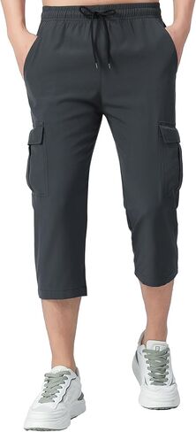 Boys Cargo Capris Youth Quick Dry Lightweight Pull-On Hiking Shorts for Sports Outdoor in Kuwait