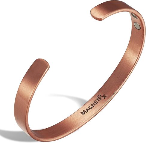 سوار النحاس المغناطيسي MagnetRx® للرجال والنساء - سوار رجالي النحاس النقي أو أسوار الكفة (متوسطة) in Kuwait