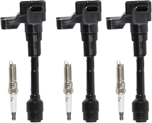 3pcs ملفات الإشعال+ 3pcs شرارة Iridium شرارة متوافقة مع Ford EcoSport 2018-2020 UF736+ 93593 الاشتعال in Kuwait