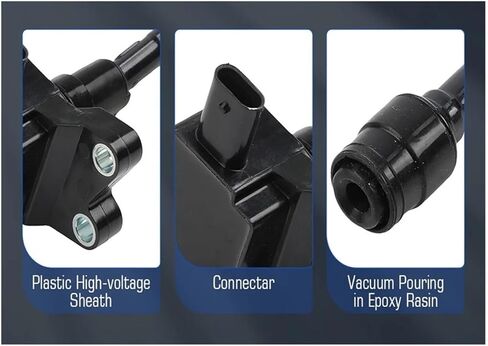 3pcs ملفات الإشعال+ 3pcs شرارة Iridium شرارة متوافقة مع Ford EcoSport 2018-2020 UF736+ 93593 الاشتعال in Kuwait