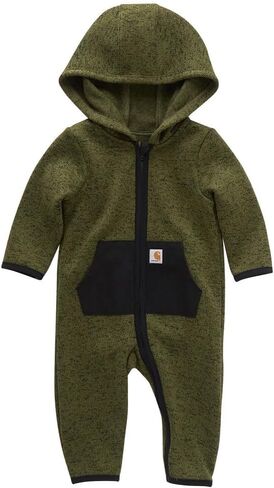 Carhartt Kid's CM5402 Long Sleeve Zip -Front Coverall - الأولاد - 18 شهرًا - شيف هيذر in Saudi Arabia