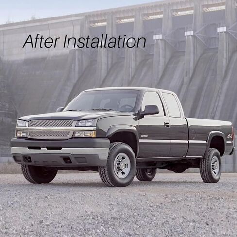 CarPartsDepot Front Grille Bright & Black Grill Compatible With Chevrolet 2003-2006 Silverado 1500 2500 3500 & 2007 Silverado Classic GM1200489 19168629 in Saudi Arabia