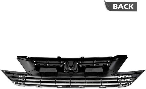 PIT66 Front Bumper Hood Grille Guards + 2Pcs Eye Lid, Compatible with 2016-2018 Honda Civic 10th GEN OE Factory Style ABS Plastic Grill 68431JA00A in Kuwait