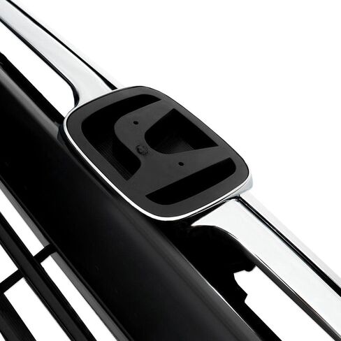 PIT66 Front Bumper Hood Grille Guards + 2Pcs Eye Lid, Compatible with 2016-2018 Honda Civic 10th GEN OE Factory Style ABS Plastic Grill 68431JA00A in Kuwait