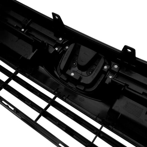 PIT66 Front Bumper Hood Grille Guards + 2Pcs Eye Lid, Compatible with 2016-2018 Honda Civic 10th GEN OE Factory Style ABS Plastic Grill 68431JA00A in Kuwait