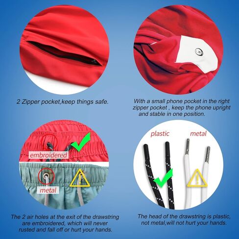 MILANKERR 5.5 بوصة 7 بوصة سروال سباحة رجالي مع بطانة ضغط، بدلة استحمام رجالي سريعة الجفاف تمتد سراويل السباحة للرجال in Kuwait