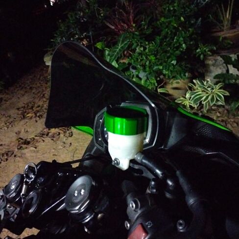مناسب لـ Kawasaki Ninja 1000SX 2024 2023 Ninja 1000 ZX6R ZX636 ZX10R ZH2 CNC Motorcycle Front Frane Fluid Capoir Cover Cover Cover Cover (Green) in Saudi Arabia