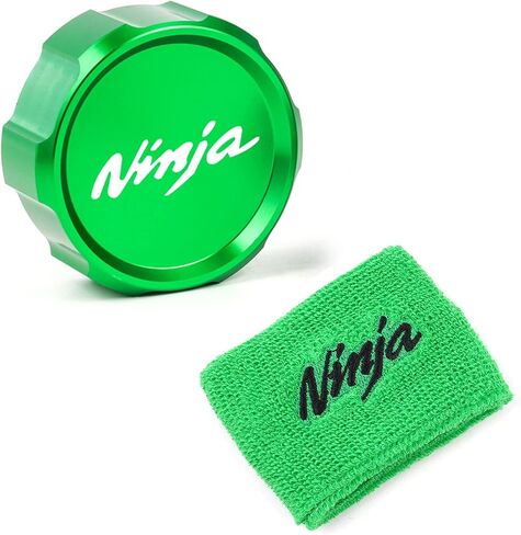 مناسب لـ Kawasaki Ninja 1000SX 2024 2023 Ninja 1000 ZX6R ZX636 ZX10R ZH2 CNC Motorcycle Front Frane Fluid Capoir Cover Cover Cover Cover (Green) in Saudi Arabia