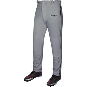Exxact Sports Homerun Mens Baseball Pants - Full Length Baseball Pants Mens with Piping, Semi-Relaxed Open Bottom Pants in Saudi Arabia