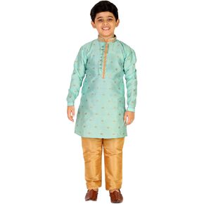 Boy's Silk Kurta Sets | Jaquard | Kids Ethnic Wear Self Design (S-174) in Kuwait